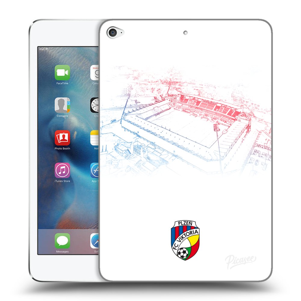 Picasee silikonový černý obal pro Apple iPad mini 4 - FC Viktoria Plzeň C
