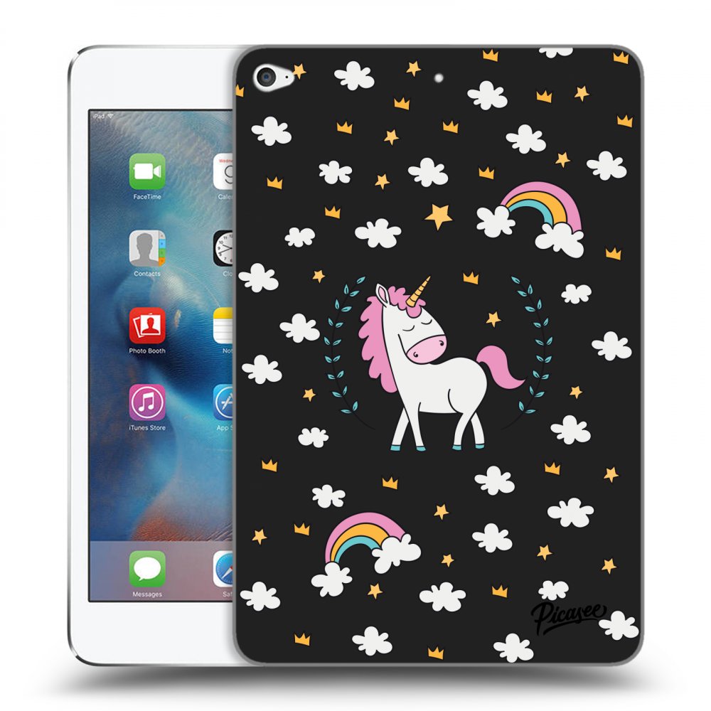 Picasee silikonový černý obal pro Apple iPad mini 4 - Unicorn star heaven