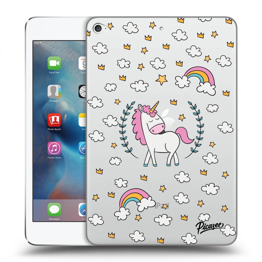 Picasee silikonový průhledný obal pro Apple iPad mini 4 - Unicorn star heaven