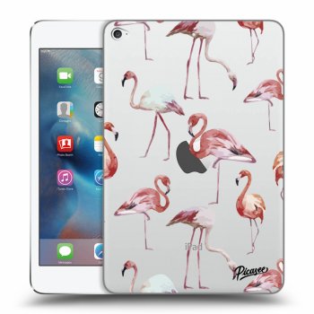 Picasee silikonový průhledný obal pro Apple iPad mini 4 - Flamingos