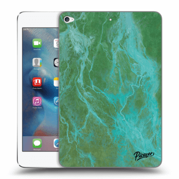 Picasee silikonový průhledný obal pro Apple iPad mini 4 - Green marble