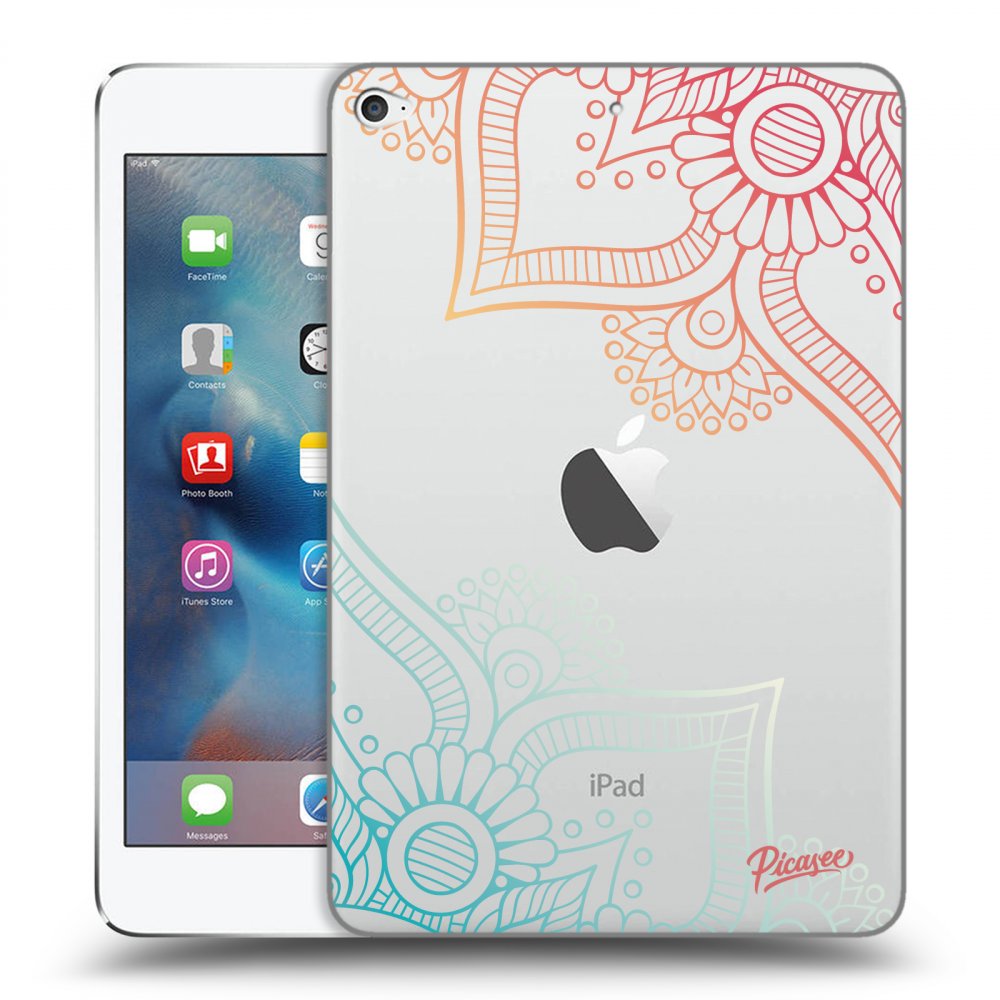 Picasee silikonový průhledný obal pro Apple iPad mini 4 - Flowers pattern