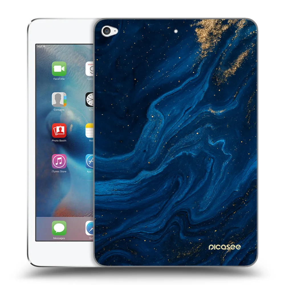 Picasee silikonový průhledný obal pro Apple iPad mini 4 - Blue