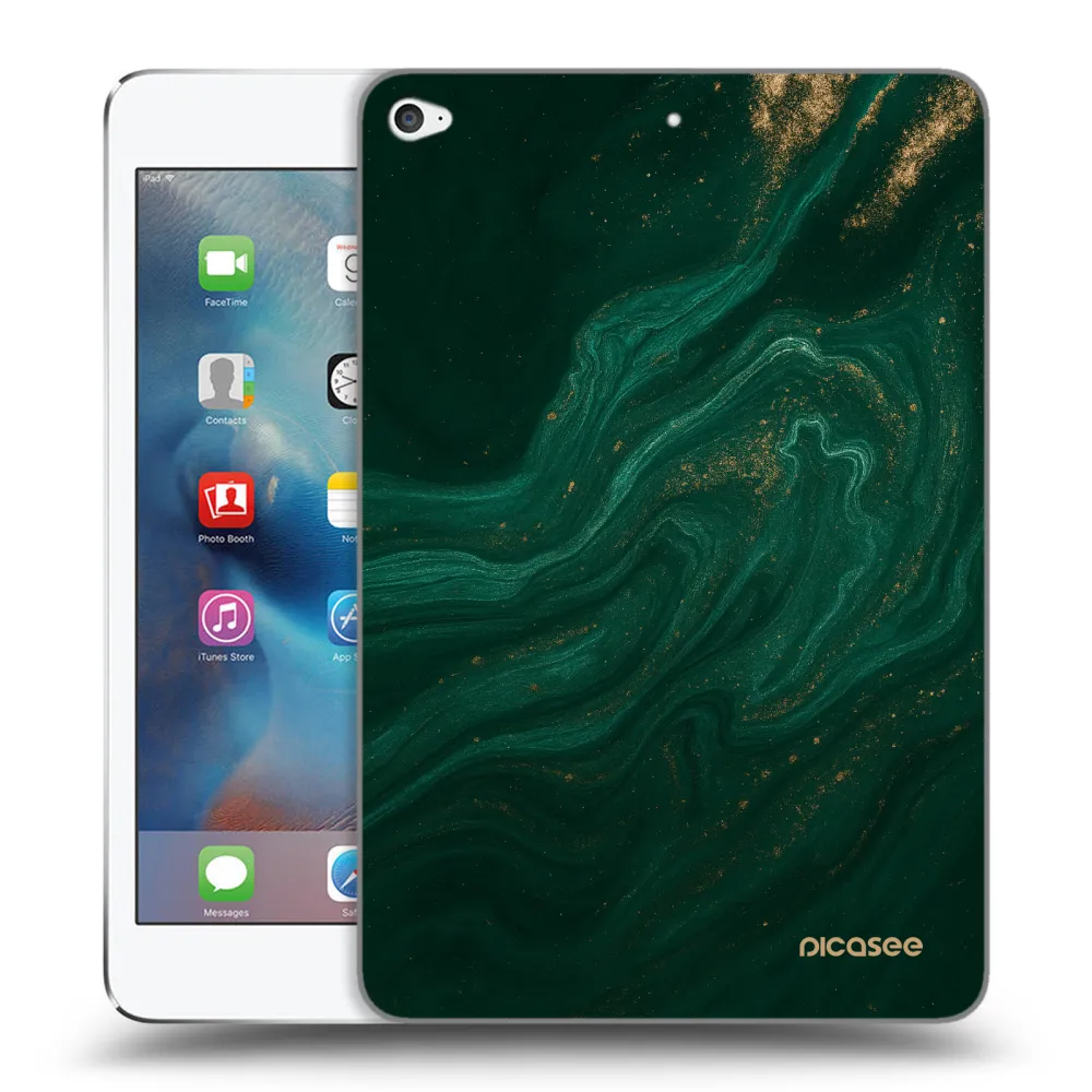 Picasee silikonový průhledný obal pro Apple iPad mini 4 - Green