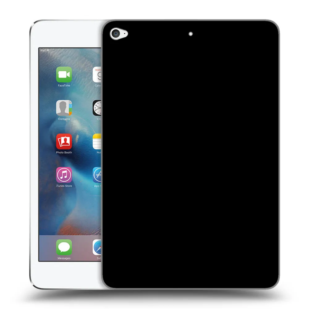 Picasee silikonový černý obal pro Apple iPad mini 4 - Picasee - new logo - black