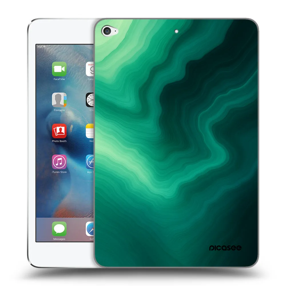 Picasee silikonový průhledný obal pro Apple iPad mini 4 - Malachite