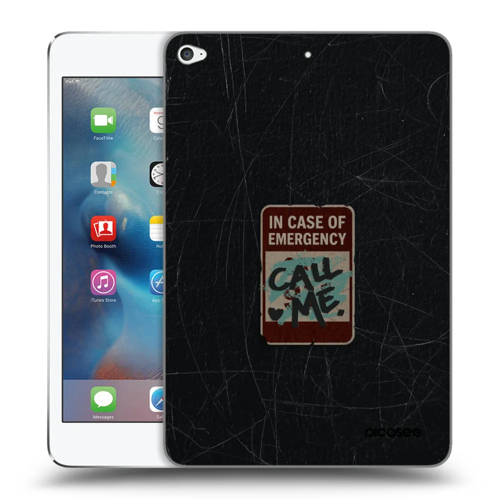 Picasee silikonový průhledný obal pro Apple iPad mini 4 - EMERGENCY