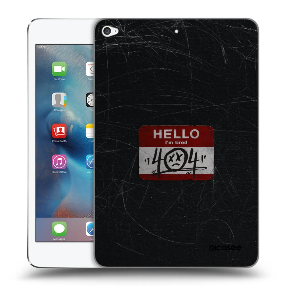Picasee silikonový průhledný obal pro Apple iPad mini 4 - HELLO 404