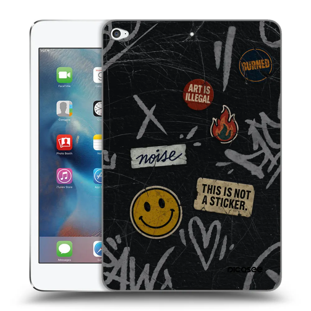 Picasee silikonový průhledný obal pro Apple iPad mini 4 - STICKERS x TAGS