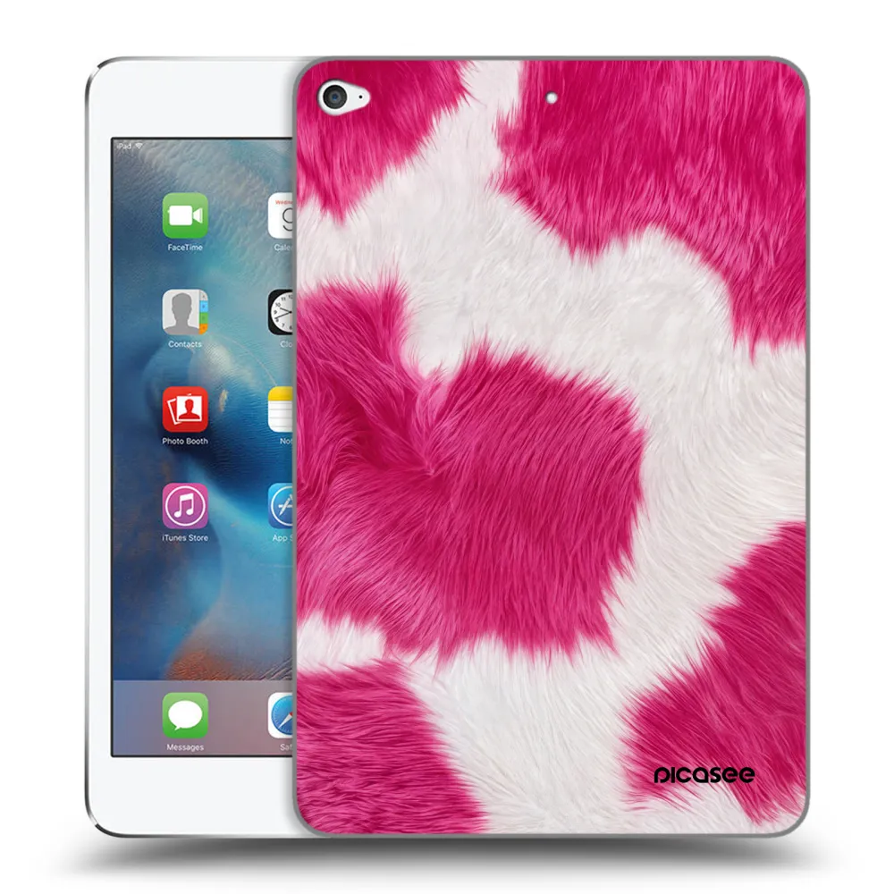 Picasee silikonový průhledný obal pro Apple iPad mini 4 - Pink Moo