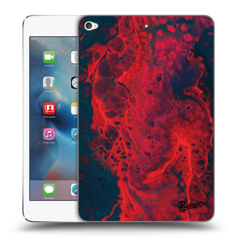 Picasee silikonový černý obal pro Apple iPad mini 4 - Organic red