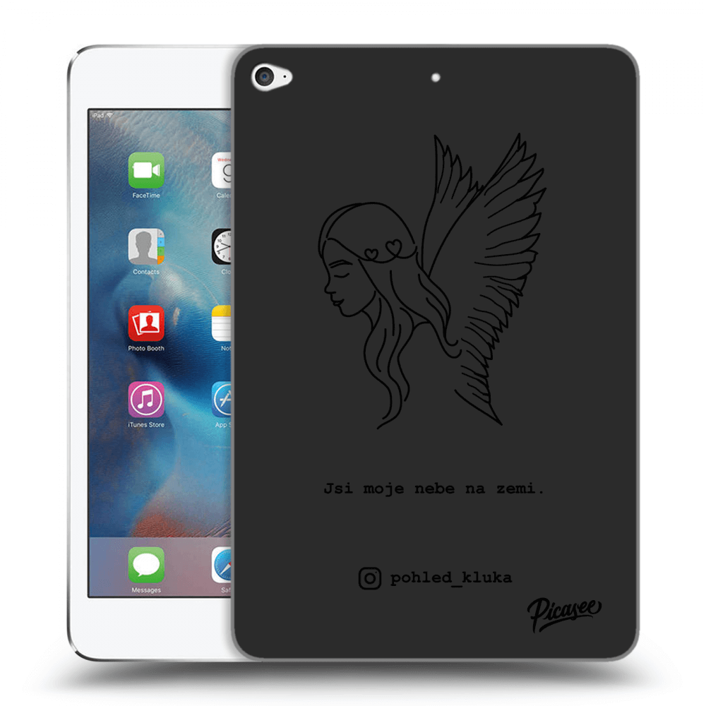 Picasee silikonový černý obal pro Apple iPad mini 4 - Heaven