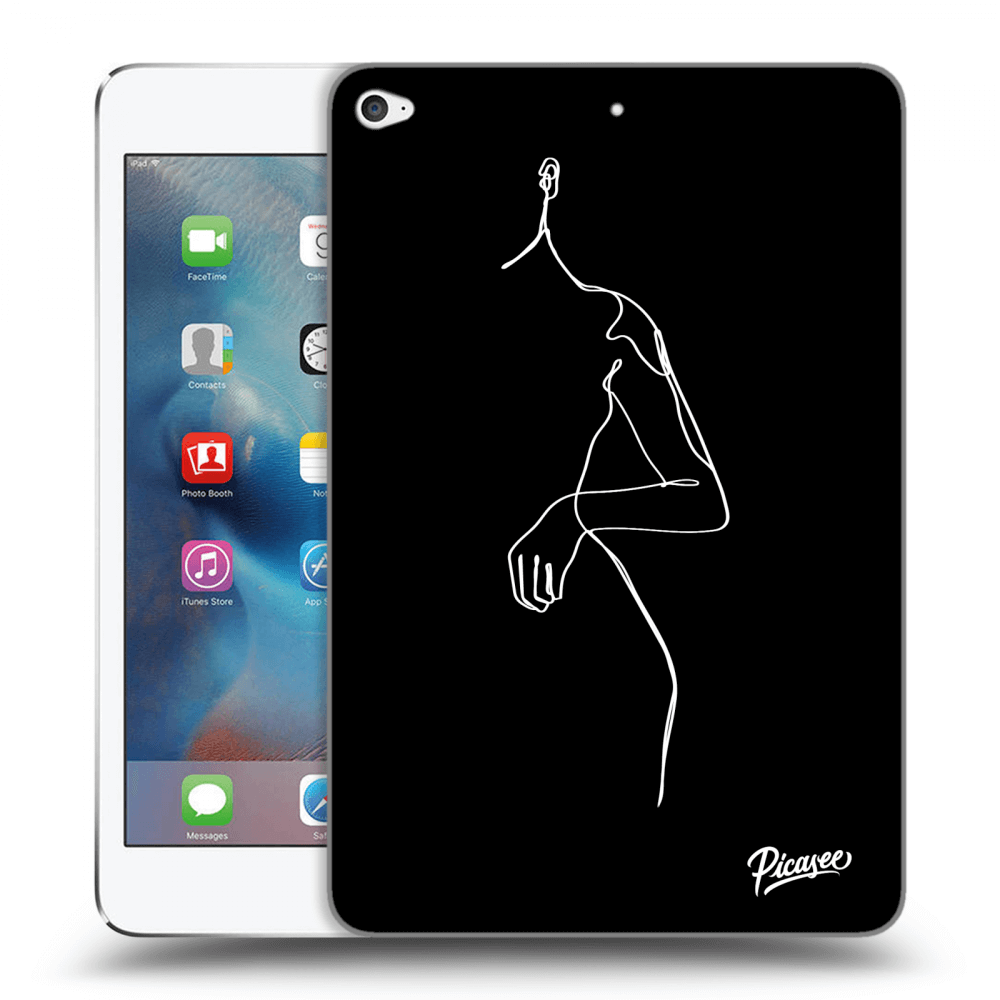 Picasee silikonový černý obal pro Apple iPad mini 4 - Simple body White