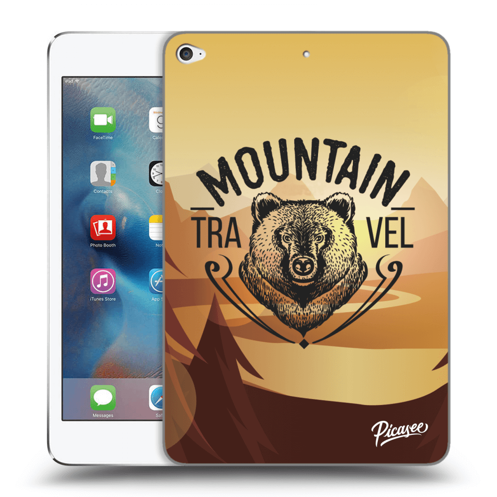 Picasee silikonový průhledný obal pro Apple iPad mini 4 - Mountain bear