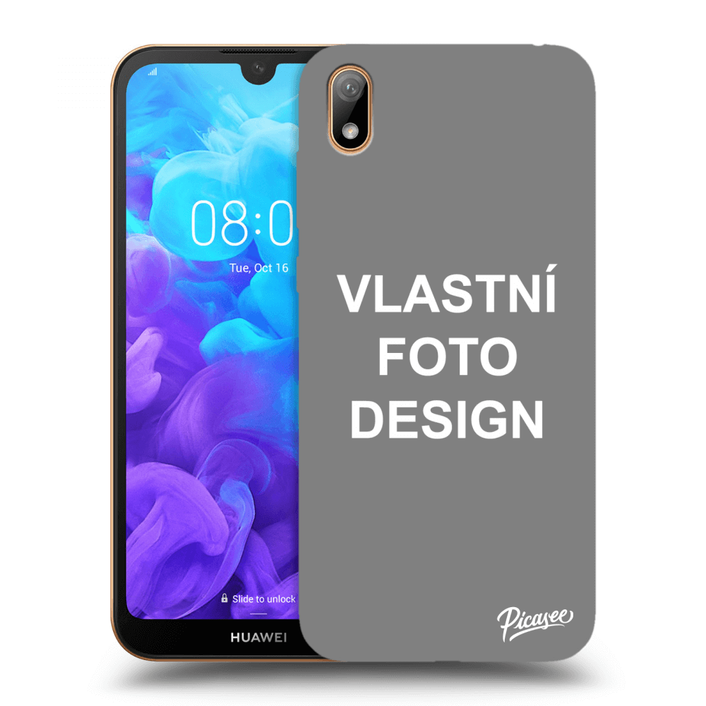 Picasee silikonový průhledný obal pro Huawei Y5 2019 - Vlastní fotka/motiv