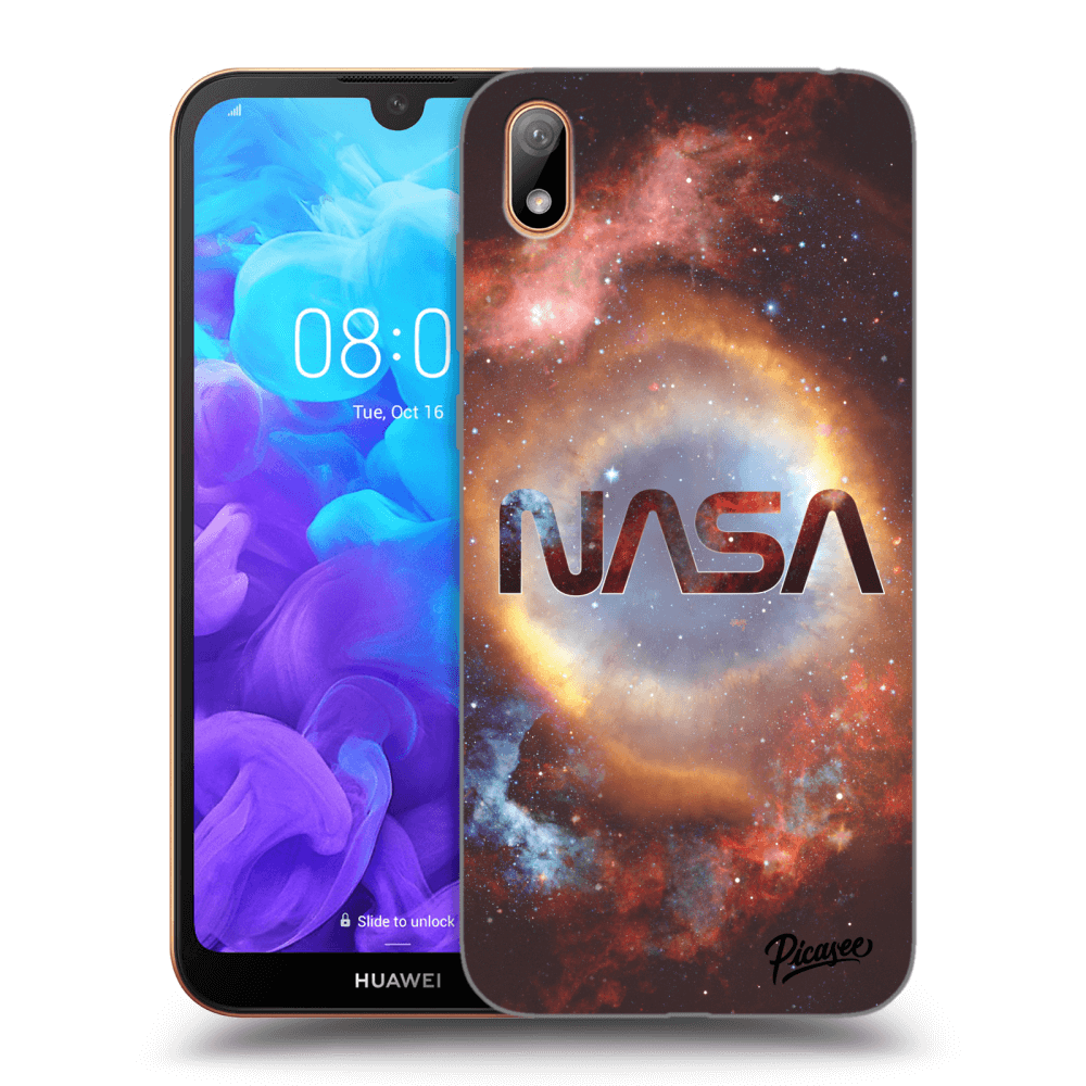 Picasee silikonový černý obal pro Huawei Y5 2019 - Nebula