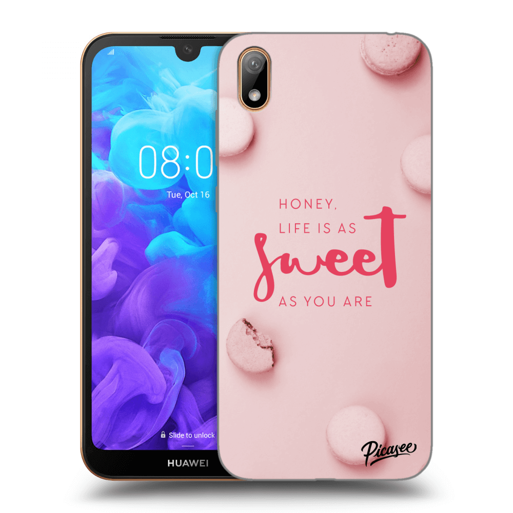 Picasee silikonový černý obal pro Huawei Y5 2019 - Life is as sweet as you are