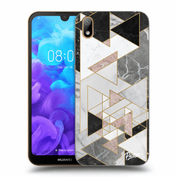 Picasee silikonový průhledný obal pro Huawei Y5 2019 - Light geometry