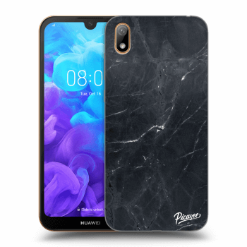 Picasee silikonový černý obal pro Huawei Y5 2019 - Black marble