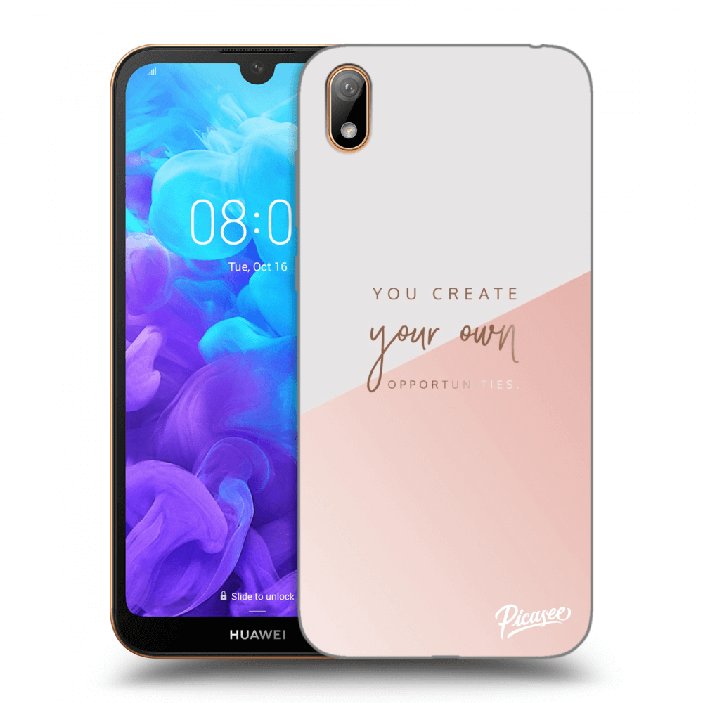 Picasee silikonový průhledný obal pro Huawei Y5 2019 - You create your own opportunities