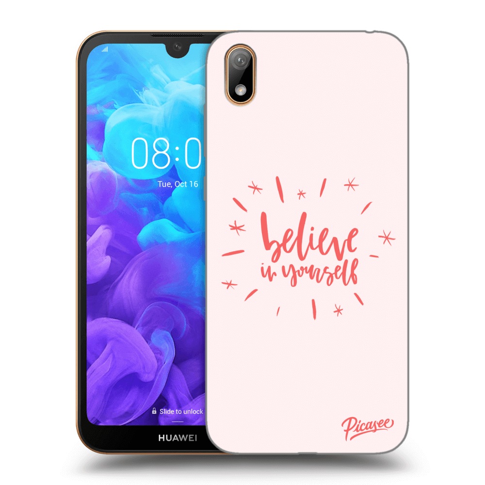 Picasee silikonový průhledný obal pro Huawei Y5 2019 - Believe in yourself