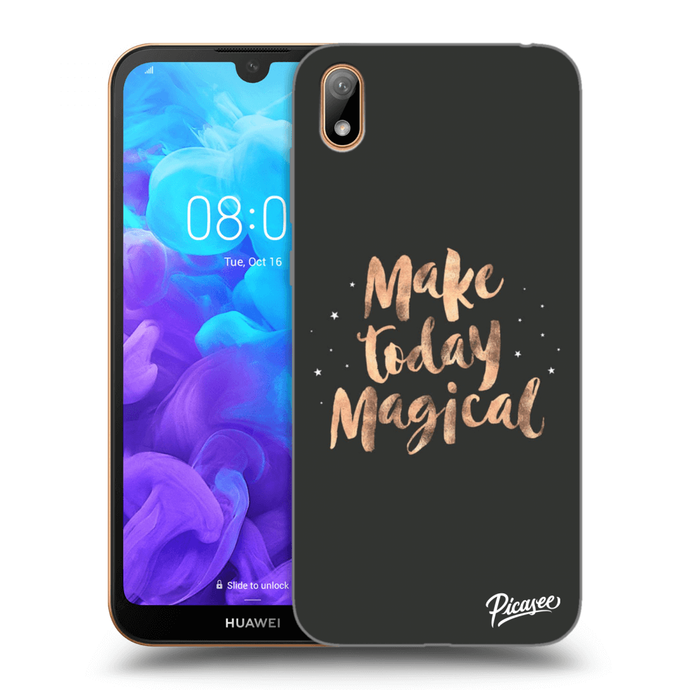Picasee silikonový průhledný obal pro Huawei Y5 2019 - Make today Magical