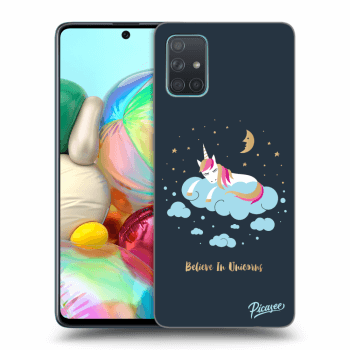 Picasee silikonový průhledný obal pro Samsung Galaxy A71 A715F - Believe In Unicorns