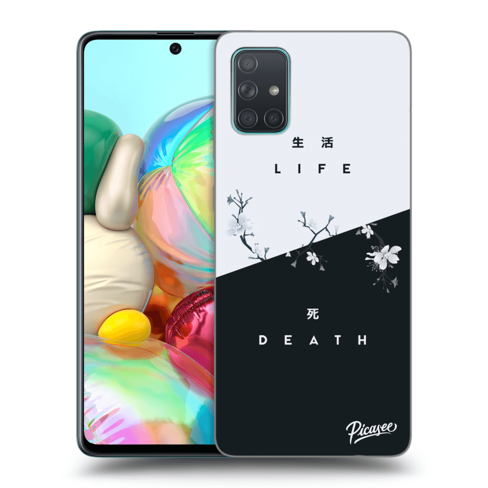 Picasee silikonový černý obal pro Samsung Galaxy A71 A715F - Life - Death