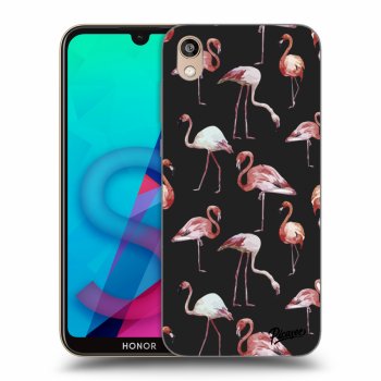 Picasee silikonový černý obal pro Honor 8S - Flamingos