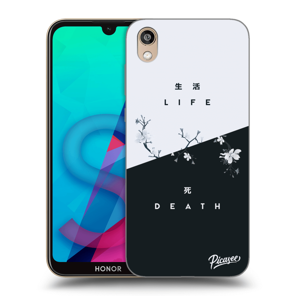Picasee silikonový černý obal pro Honor 8S - Life - Death