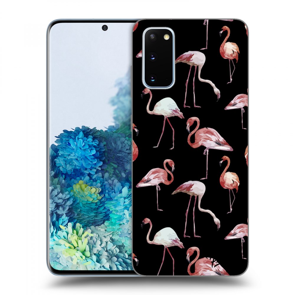 Picasee ULTIMATE CASE pro Samsung Galaxy S20 G980F - Flamingos