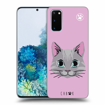 Picasee silikonový průhledný obal pro Samsung Galaxy S20 G980F - Chybí mi kočky - Růžová