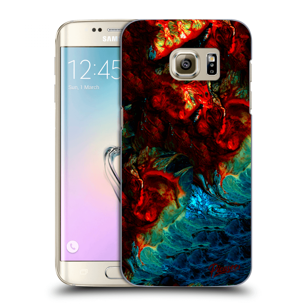 Picasee silikonový průhledný obal pro Samsung Galaxy S7 Edge G935F - Universe