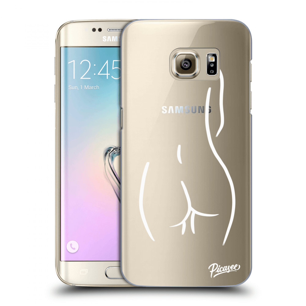 Picasee silikonový průhledný obal pro Samsung Galaxy S7 Edge G935F - Svlečená Bílá