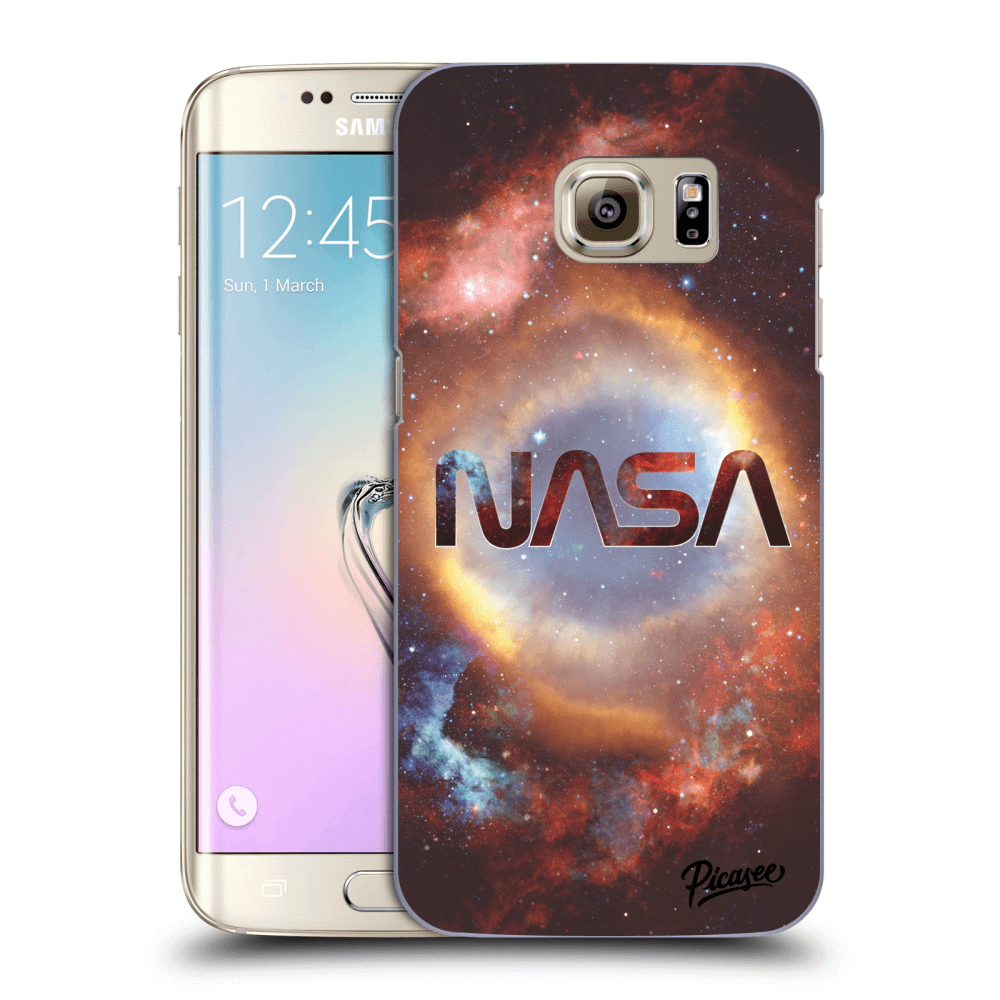Picasee silikonový průhledný obal pro Samsung Galaxy S7 Edge G935F - Nebula
