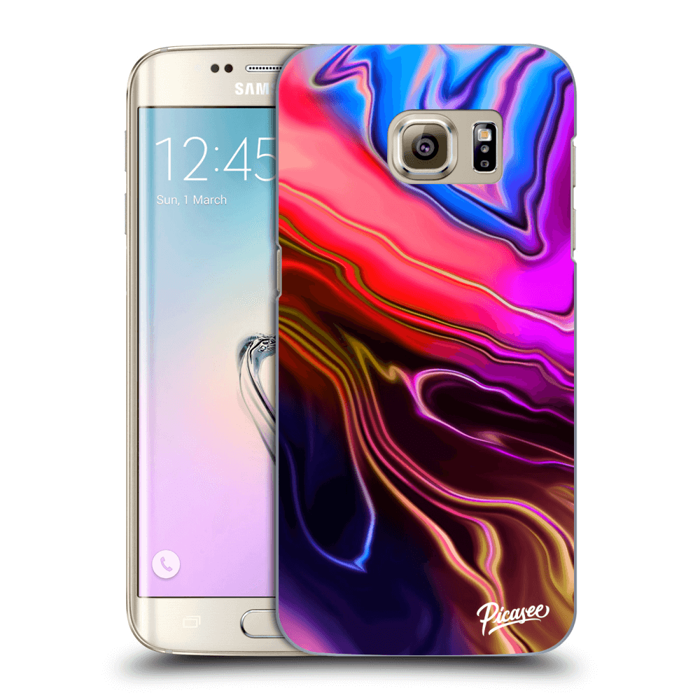 Picasee silikonový průhledný obal pro Samsung Galaxy S7 Edge G935F - Electric