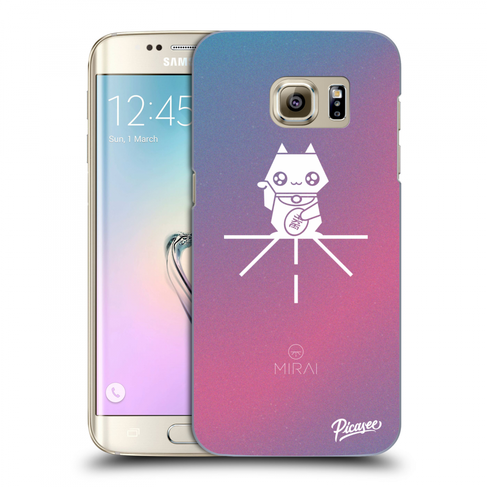 Picasee silikonový průhledný obal pro Samsung Galaxy S7 Edge G935F - Mirai - Maneki Neko