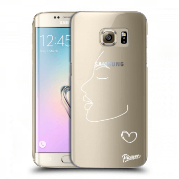 Picasee silikonový průhledný obal pro Samsung Galaxy S7 Edge G935F - Couple girl White