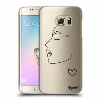 Picasee silikonový průhledný obal pro Samsung Galaxy S7 Edge G935F - Couple girl