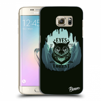 Picasee silikonový průhledný obal pro Samsung Galaxy S7 Edge G935F - Forest owl