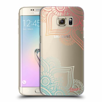 Picasee silikonový průhledný obal pro Samsung Galaxy S7 Edge G935F - Flowers pattern