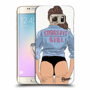 Picasee silikonový průhledný obal pro Samsung Galaxy S7 Edge G935F - Crossfit girl - nickynellow