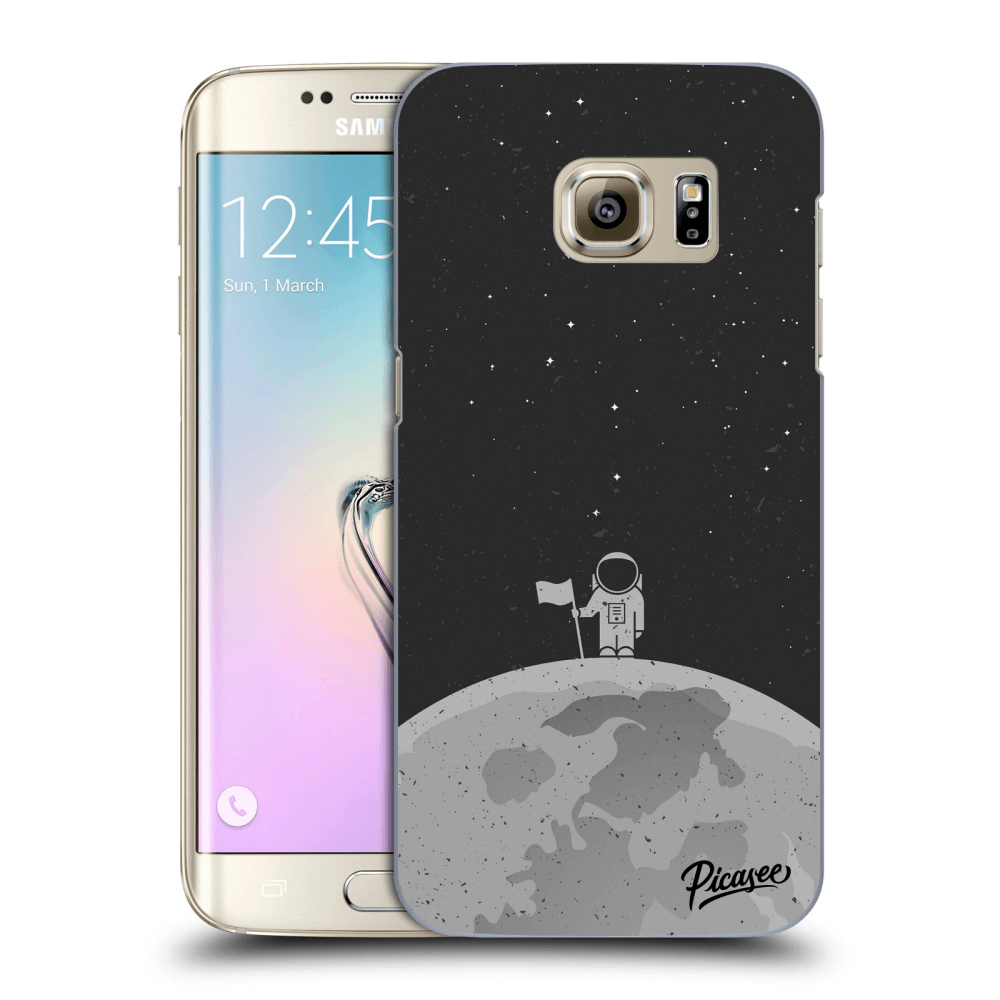 Picasee silikonový průhledný obal pro Samsung Galaxy S7 Edge G935F - Astronaut