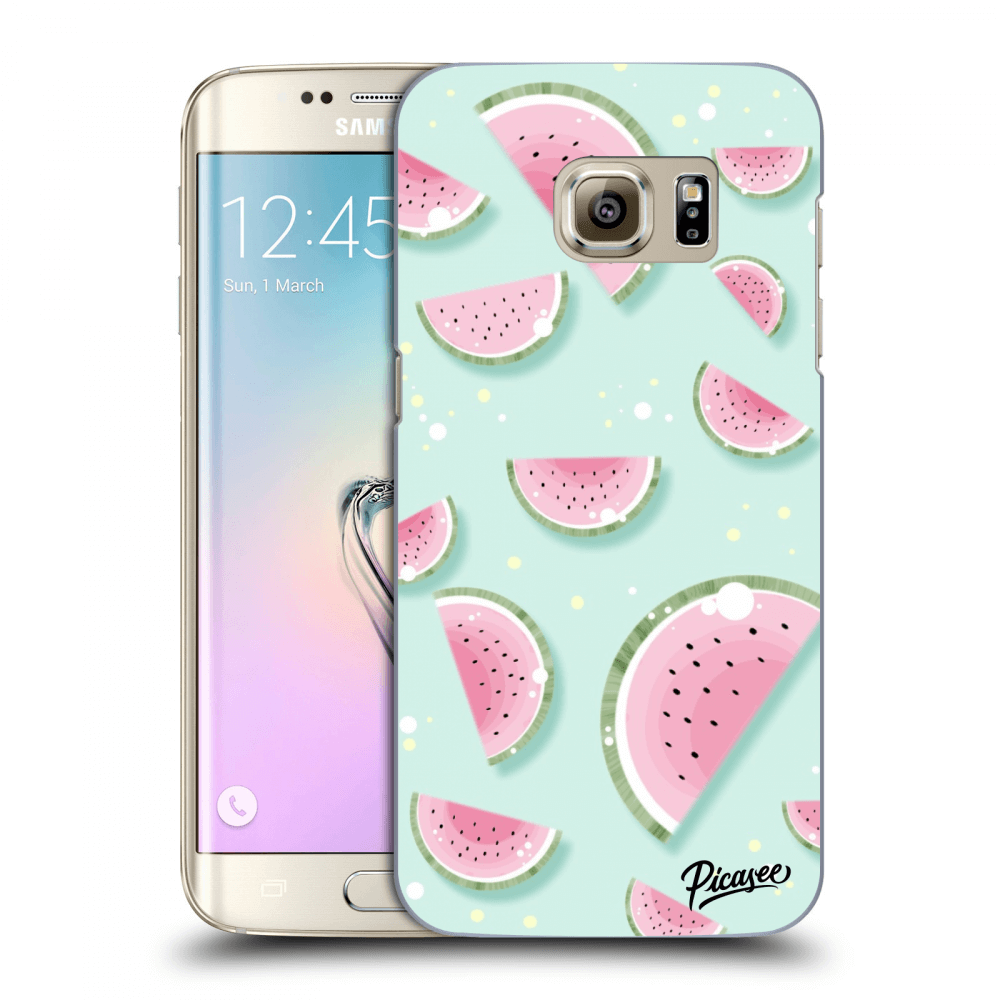Picasee silikonový průhledný obal pro Samsung Galaxy S7 Edge G935F - Watermelon 2