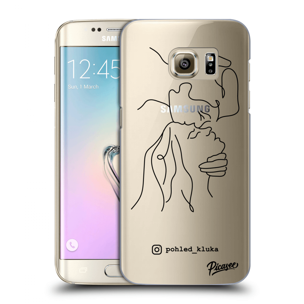 Picasee silikonový průhledný obal pro Samsung Galaxy S7 Edge G935F - Forehead kiss