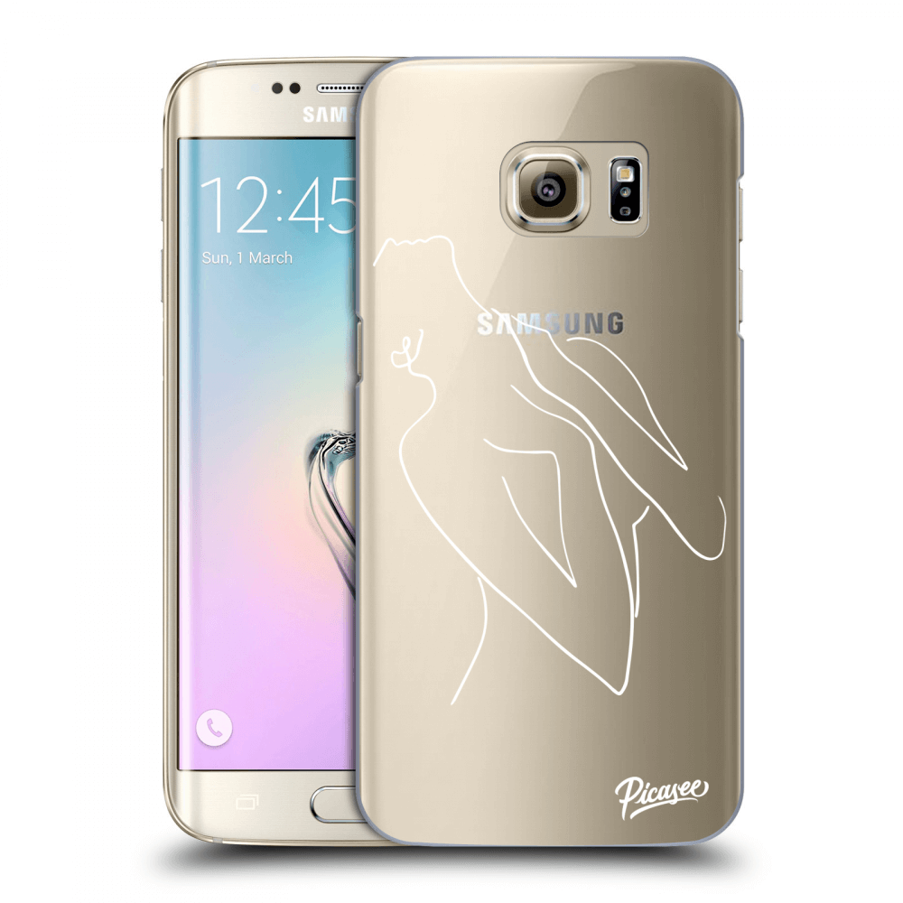 Picasee silikonový průhledný obal pro Samsung Galaxy S7 Edge G935F - Sensual girl White