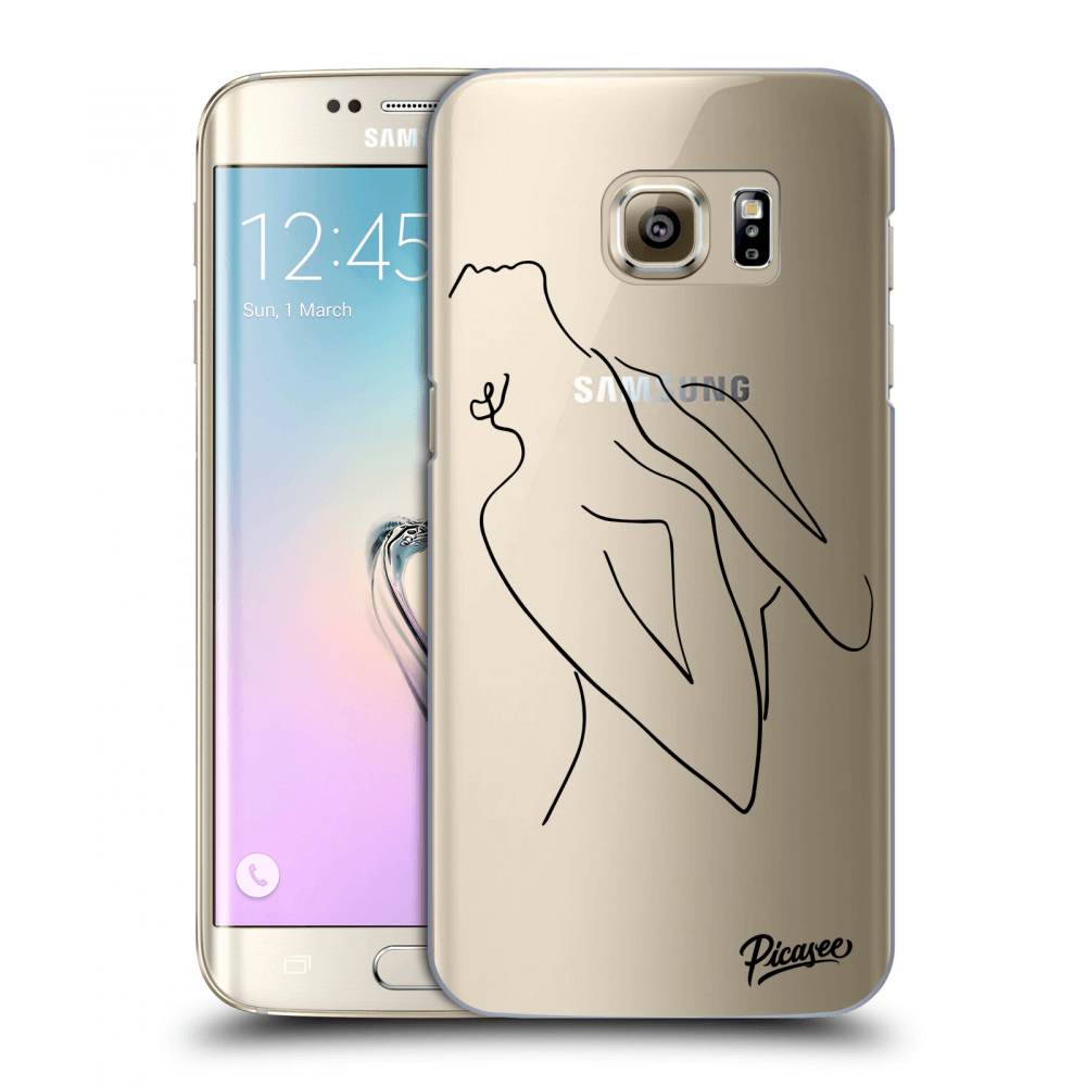 Picasee silikonový průhledný obal pro Samsung Galaxy S7 Edge G935F - Sensual girl
