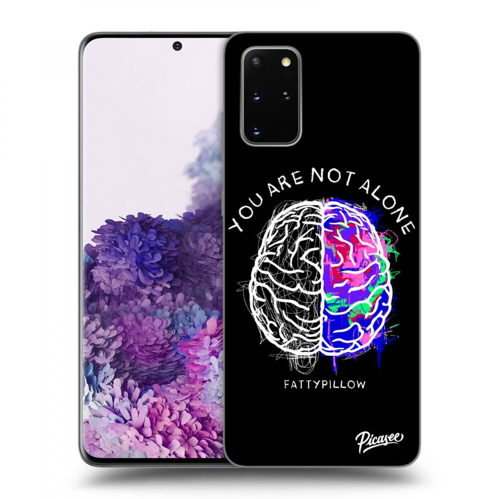 Picasee silikonový průhledný obal pro Samsung Galaxy S20+ G985F - Brain - White