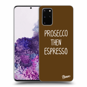 Picasee silikonový černý obal pro Samsung Galaxy S20+ G985F - Prosecco then espresso