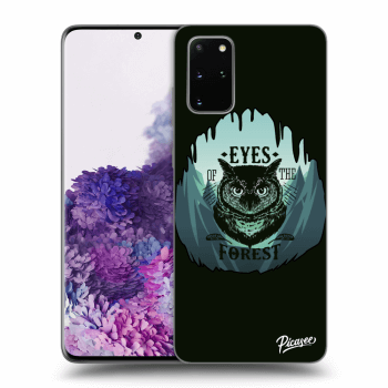 Picasee silikonový černý obal pro Samsung Galaxy S20+ G985F - Forest owl